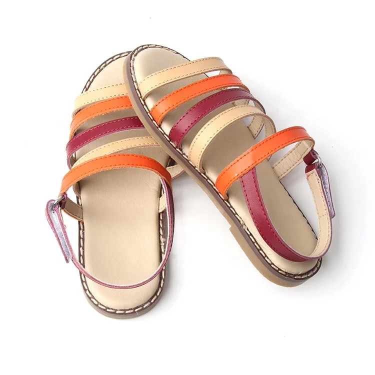 
2021Wholesale New Style Summer Leather Shoes Rubber Sole Kid Girls Shoes 