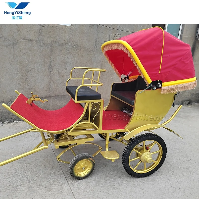 Beautiful pony carriage/Luxurious Princess Wedding Cinderella Carriage Cheap Price 2 wheels Pony cart