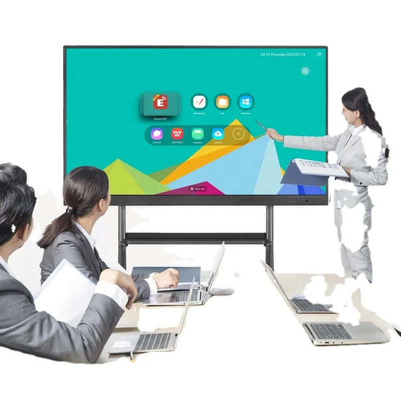 65/75/86/98/110 inch LCD display meeting digital interactive whiteboards school teaching education electronic 4k smart board