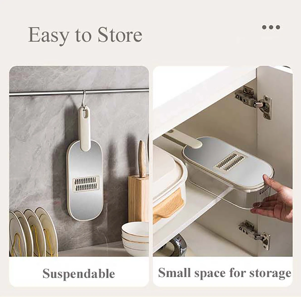 Kitchen Gadgets Carrot Onion Potato Vegetable Fruit Grater with Container Changeable Blade 6in1 Manual