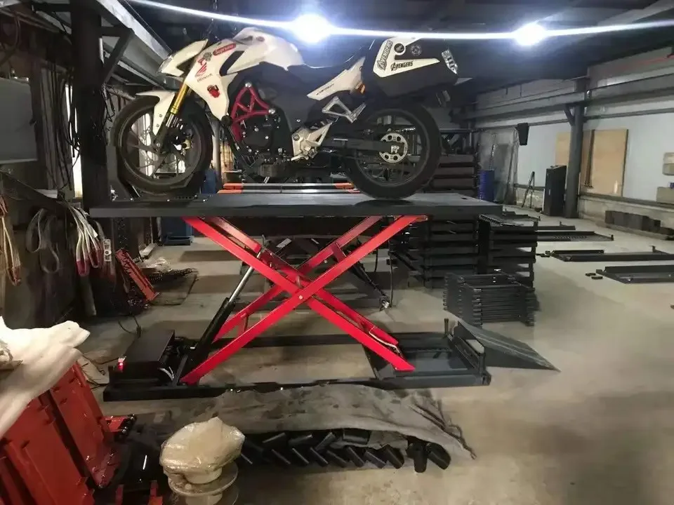 Factory customized CE Certificate hydraulic Scissor motorcycle Lift