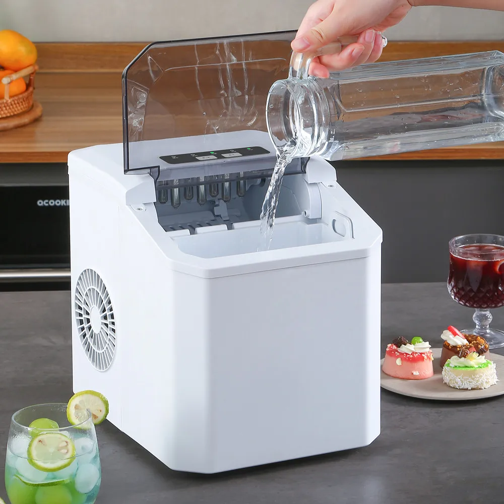 home ice makermachine Automatic Household Mini Portable Ice Maker Machine Freestanding Automatic Liquid Freezer Ice Generator