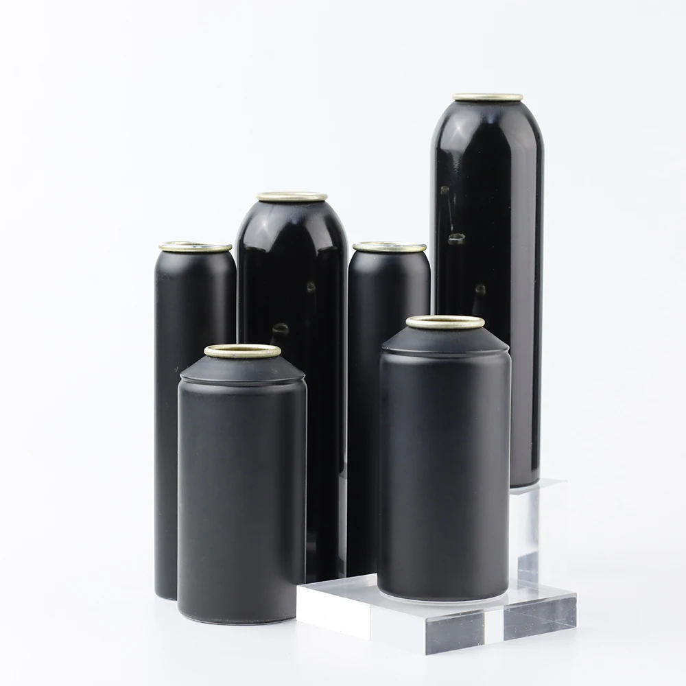 New design wholesale private label empty tin aerosol blast can car air freshener black white 100 ml 150 ml factory price