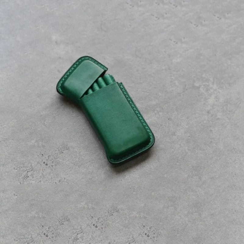 Leather Portable Ashtray Creative Personality Ashtray Handmade Cigarette Case