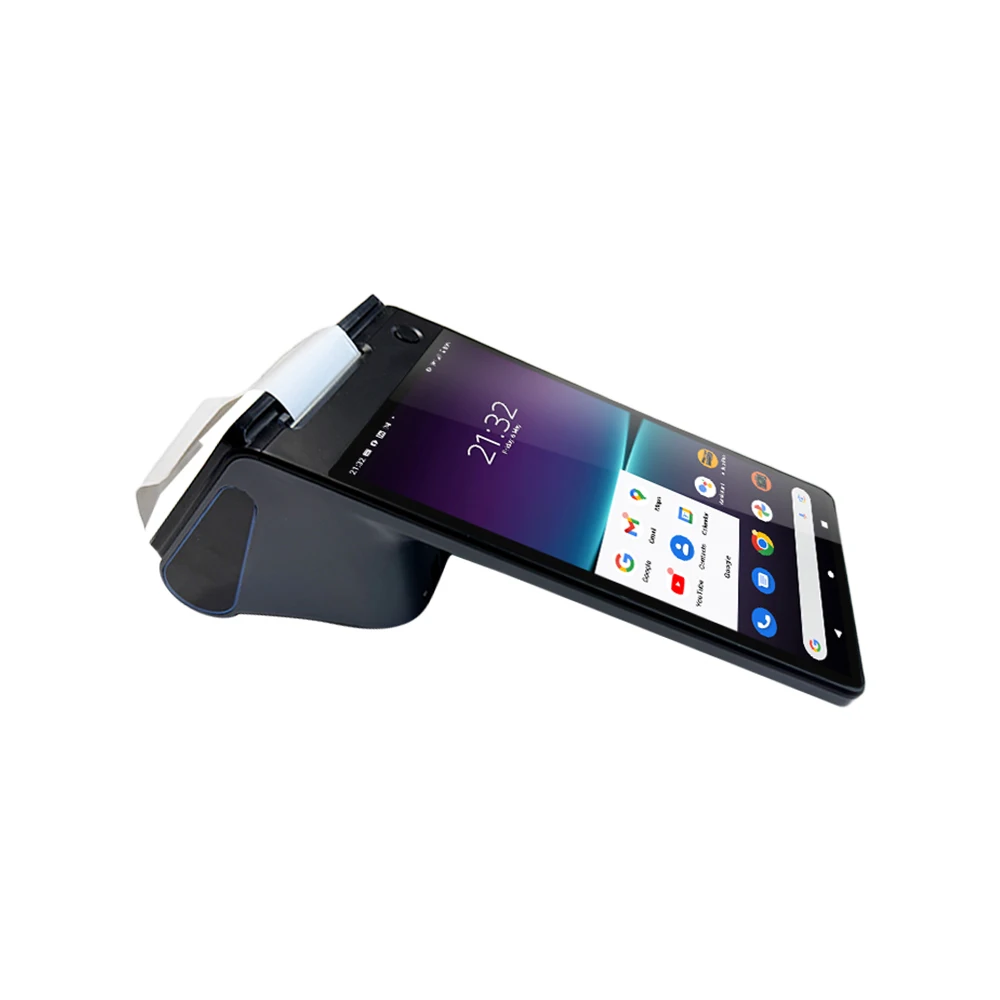 Android 14 двойной экран 8 + 2 66 дюймов NFC портативный POS-терминал с 58 мм Принтер для билетов бесконтактный считыватель карт оплата Z150
