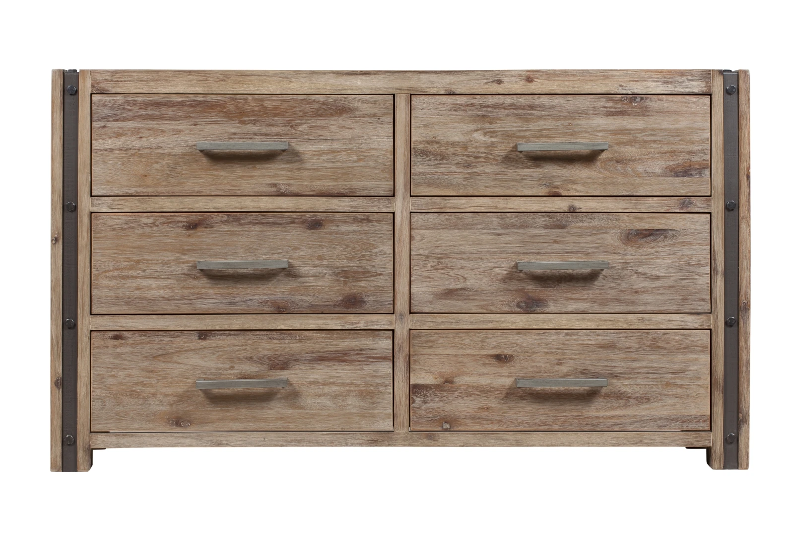 TITAN Dresser 6 Drawers Wooden Wardrobe Solid Wood Bed Room Furniture Set From Vietnamese Supplier