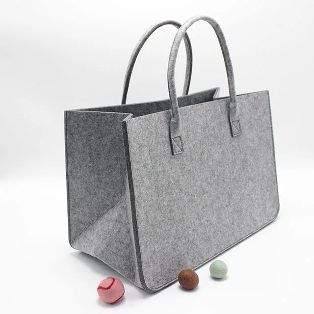felt fabric women bag fashion bag for shopping