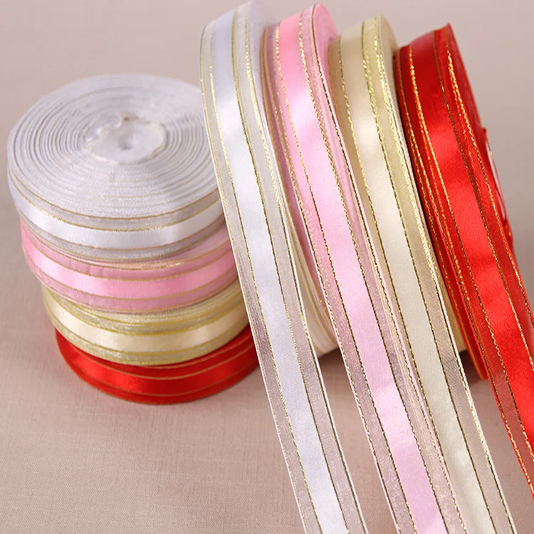 Custom Printing Award  Polyester Satin Ribbon Decorated Gift Wrapping Satin Ribbon With Logo Satin Grosgrain Ribbon