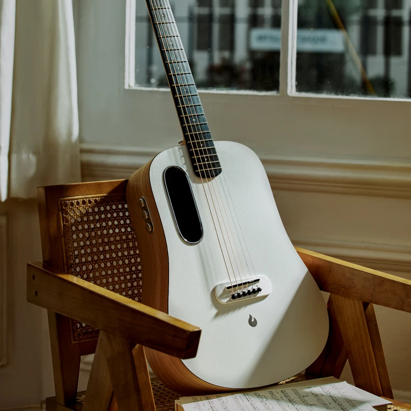 Take fire guitar BLUE LAVA Source Male/female Novice Beginner folk guitar travel 36 inches Take fire guitar BLUE LAVA Source Mal