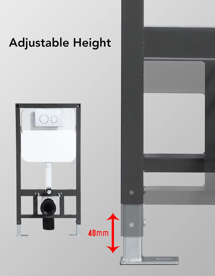 Bathroom in wall concealed flush water tank toilet cisterns For Wall Hung Toilet