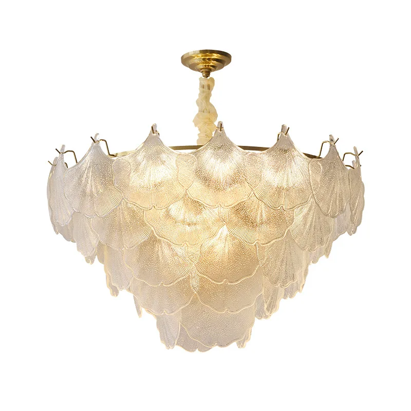 2024 French Luxury Modern Glass Chandeliers Pendant Lights For Kitchen Restaurant
