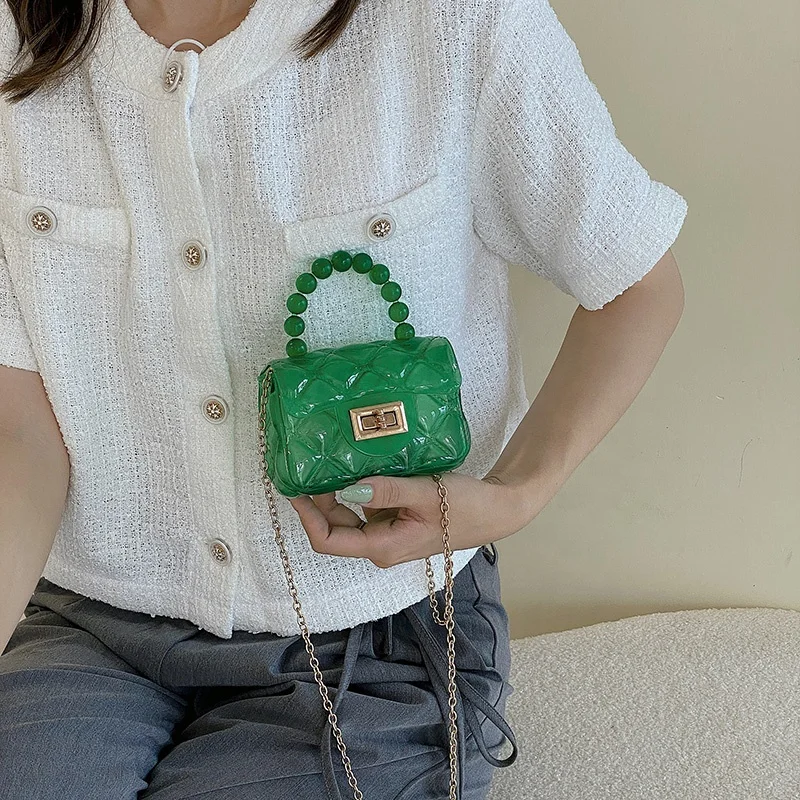 2021 Hot Selling Women PVC Purses And Handbags Ladies Crossbody Cute Kids Mini Jelly Bags For Girls
