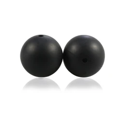 New Wholesale Low Price Necklace Teething Printed Round Beads Baby 15MM Silicone Beads
