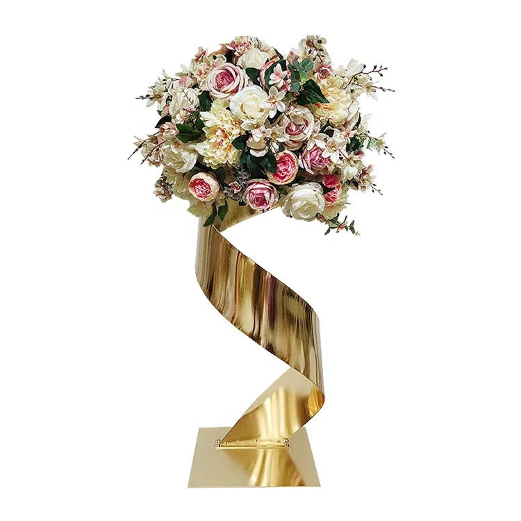 flower stand wedding decoration centerpieces golden table decor center pieces wedding table