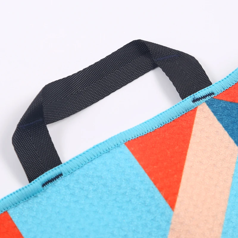 Factory price waffle custom printed golf towel with center slit