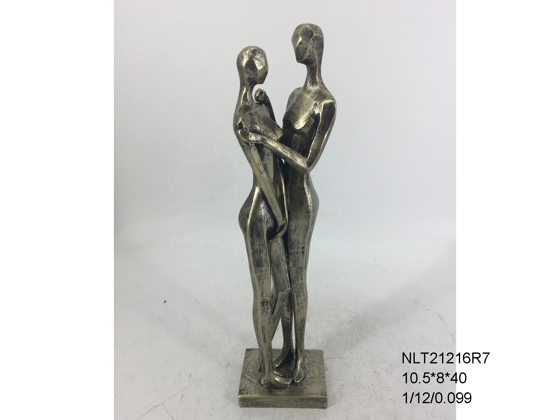 Фабричная скульптура на заказ, статуя из смолы, фигурка влюбленной пары