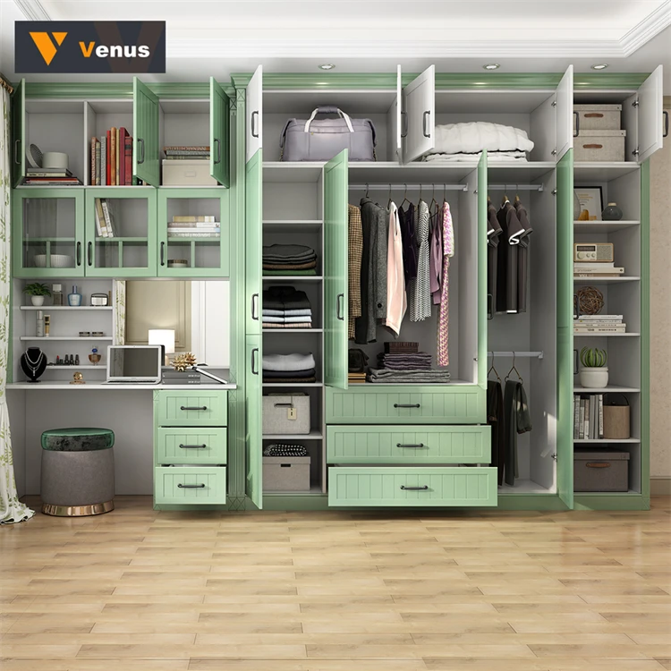 Прочный многофункциональный деревянный шкаф с полкой и вешалкой, ящик, стальные шкафы, шкаф для спальни, черный шкаф