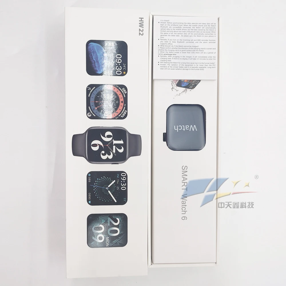  Умные часы Reloj HW22 1 75 дюйма полноразмерная сенсорная кнопка маршрутизации долгий срок службы батареи BT вызов пользовательский циферблат серия IWO 6 умные