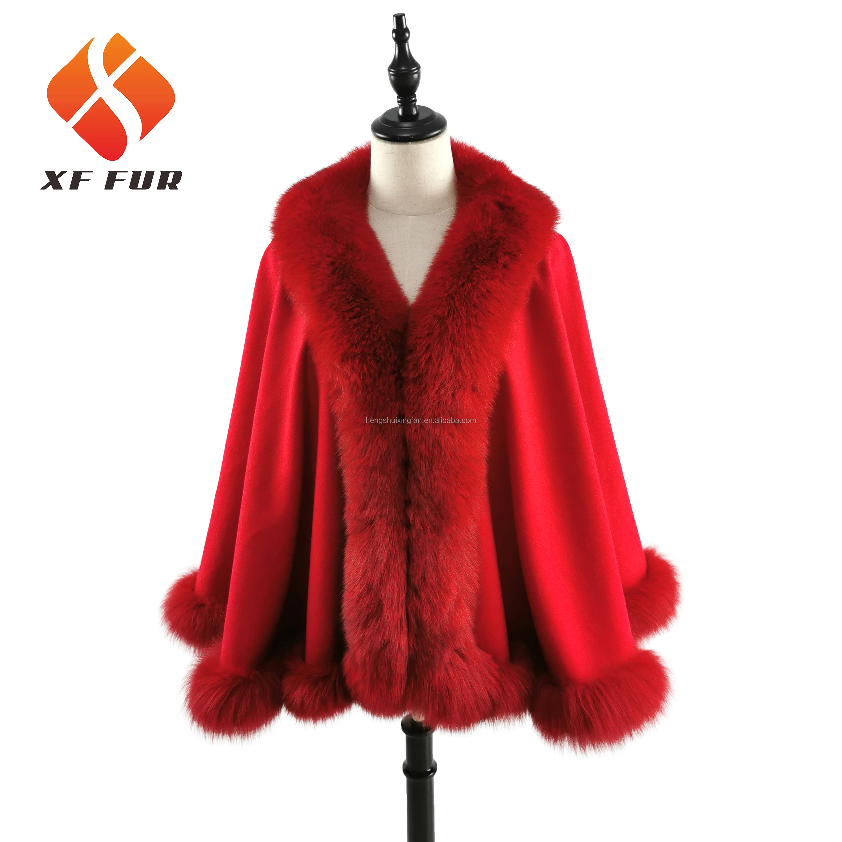 Europe And The United States New Women fur Cashmere Shawl