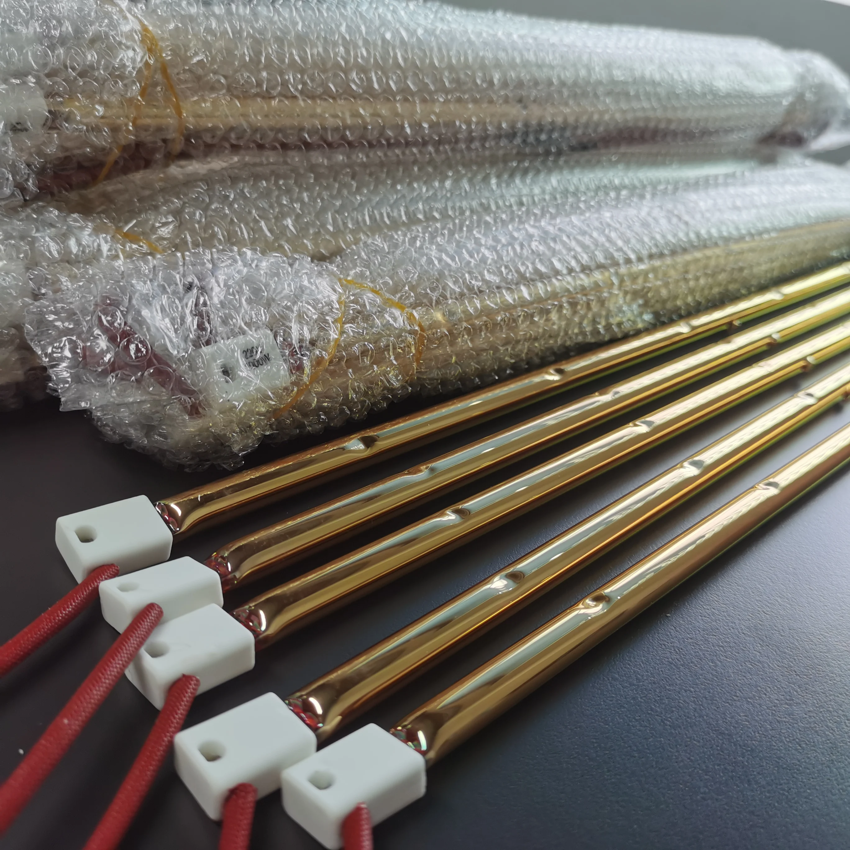 Short Wave Quartz Halogen Lamp IR Emitter with Reflector Infrared Heater Lamp for PET Bottle Blowing Machine