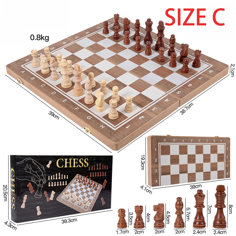 high-quality luxury ajedrez profesional board game handmade custom wooden chess board Large pieces wood Chess Set
