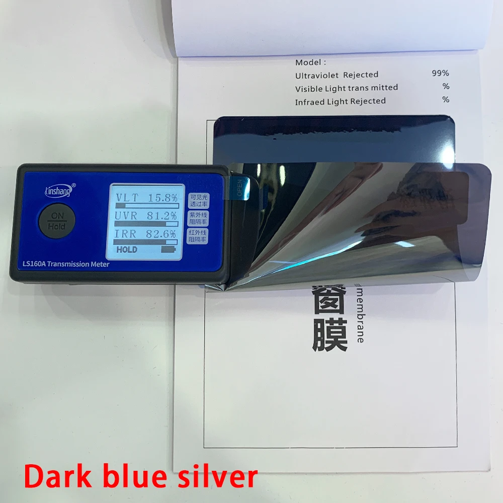 Privacy Protection Sun-control Silver Deep Blue Building-film Uv Window Tint Film for Building windows