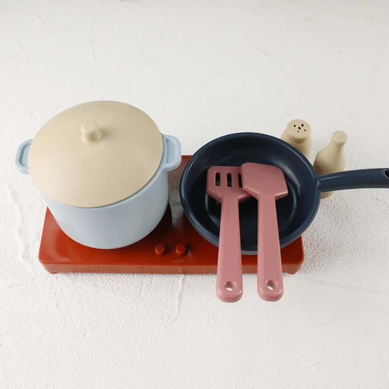 PISSEN 2023 New Custom Silicone Baby Pretend Play house Kitchen Cooking Toys Set Kitchen Toys for Girls Kids