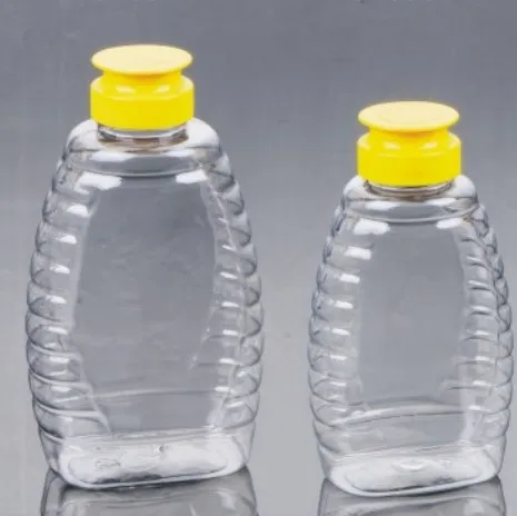 Factory Wholesale PET Squeeze Honey Bottle with Valve Lid