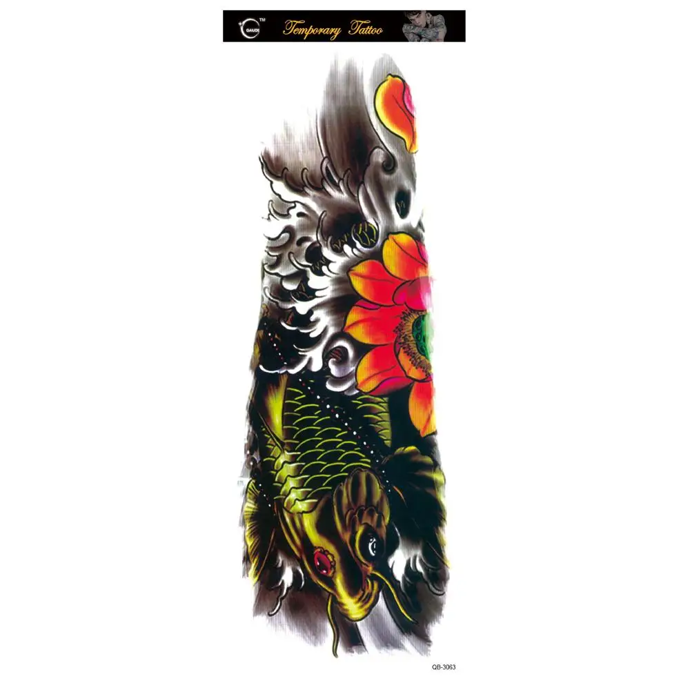 Black Dragon Tattoo Temporary Tattoo Sleeves Sticker Body Atr for Men