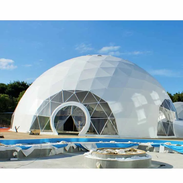 4*4m Outdoor aluminium alloy garden igloo dome tent transparent bubble