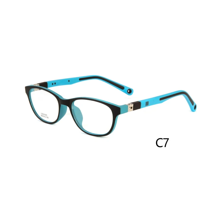 eyeglasses kids glasses Dual Colors  High Classic Flexible Hingeless Elastic Cord Environmental Candy Color children glasses