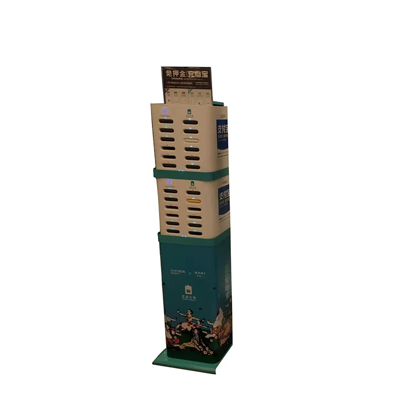 Commercial LCD Display Advertising Charging Kiosk Secure Pin Lock Lockers Mobile Phone Charging Station