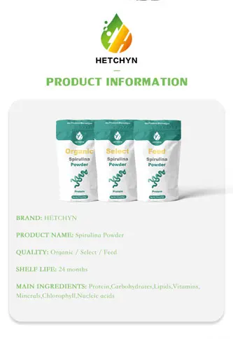 Hetchyn OEM частная марка Спирулина 100% чистый органический порошок спирулины для продажи
