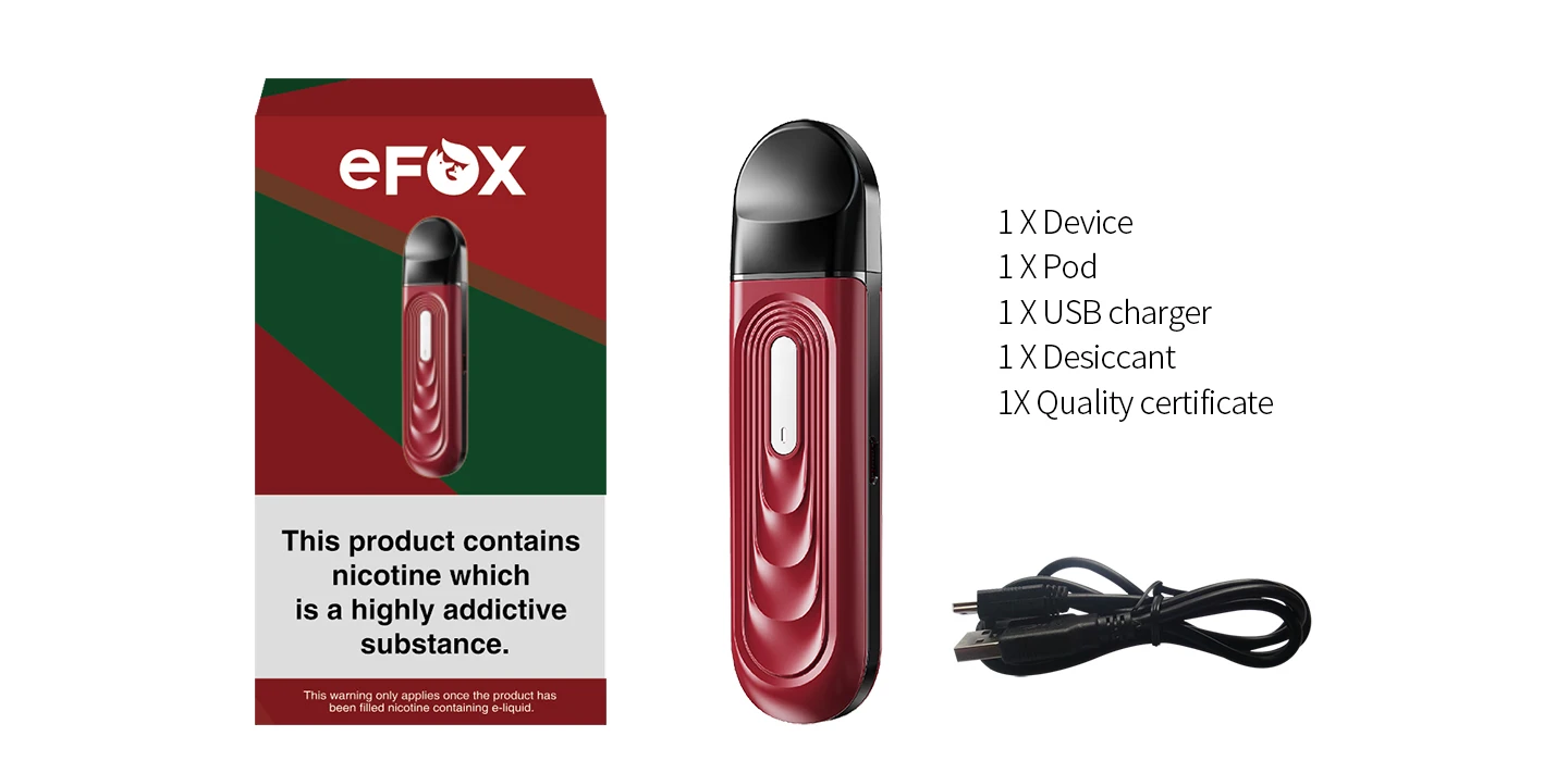 Распродажа со склада! Оптовая продажа sikary eFox электронная сигарета комплект 400 мАч 1,5 мл открыт pod системы vape ручка электронная сигарета e сигареты