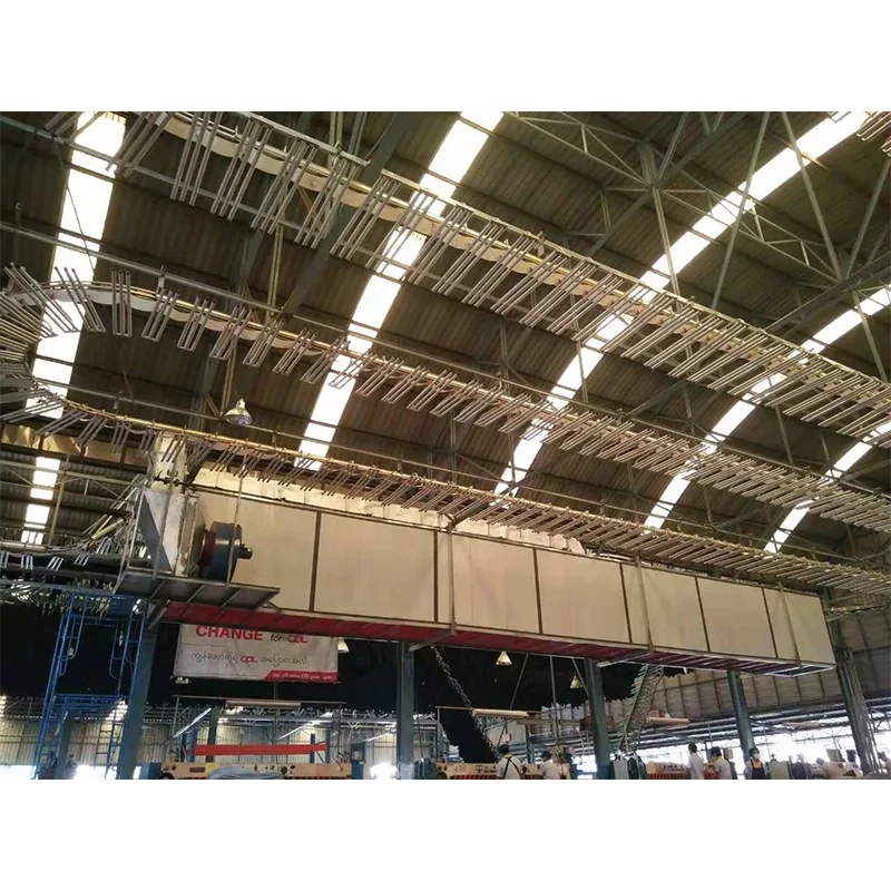 leather hanging  conveyor assembly line hanging line chain conveyor for tannery