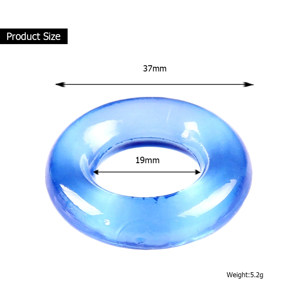 
Cheapest Price Medical TPE Soft Rubber Stretchy Penis Big Size Boys Gay Cock Ring 