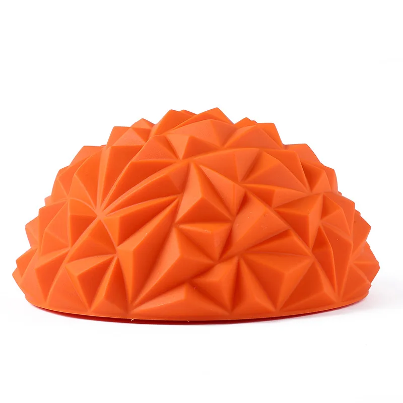 16cm PVC Inflatable Balance Training Yoga Ball Spiky Foot Massage Half Ball