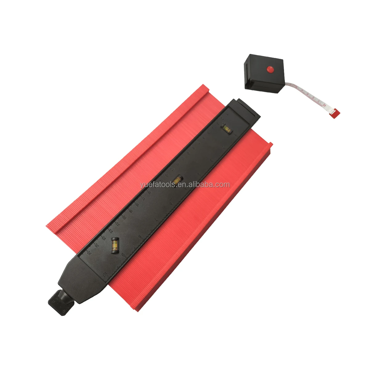 Factory Directly New Style 10 inch And 5 inch Combine Plastic Widen Contour Gauge With Rotating Plastic Lock