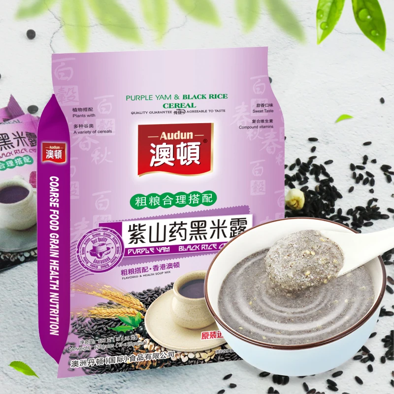 
Wholesale nutritious cereal healthy breakfast purple yam breakfast cereal brewed into drink products for adults 