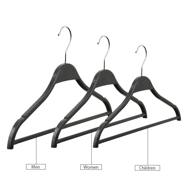 Zara Style Black Anti-slip Kids Plastic Trousers Adult Suit Coat Pants Shirts Children Jacket Lingerie Clothes Clip Hanger