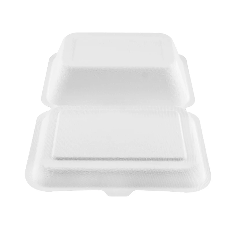 
Compostable Disposable Bagasse Food Container Biodegradable Sugarcane Bagasse Packaging Boxes 