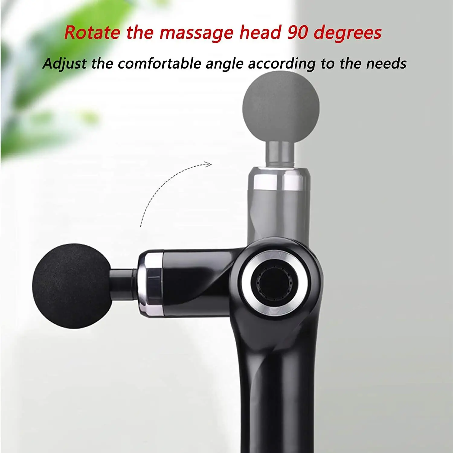 Private Label Black 180 Degree Wholesale Body Electric Impulse Massage Products Massage Machine Gun High Quality 2023 For Back