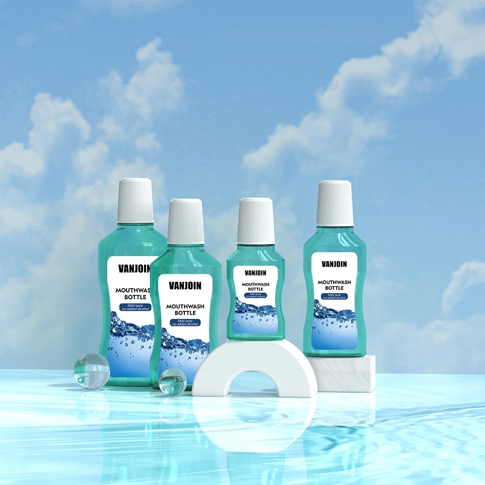 100ml 180ml 250ml 350ml 500ml Transparent Plastic PET Mouthwash bottle Cosmetic Packaging Shampoo Bottle With Screw Cap