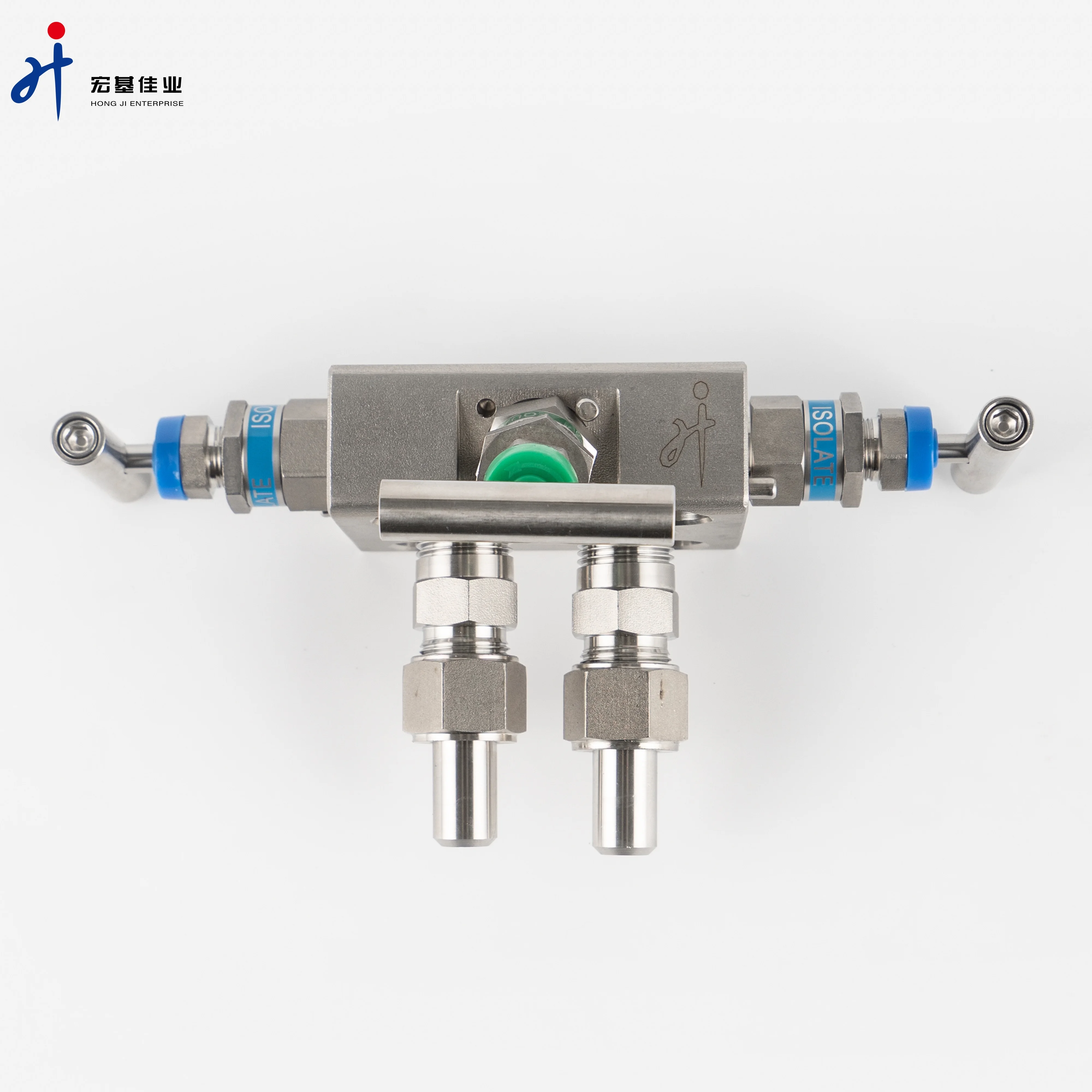 Stainless Steel Integrated High Temperature and High Pressure Transmitter Three Way Manifolds Internal Thread
