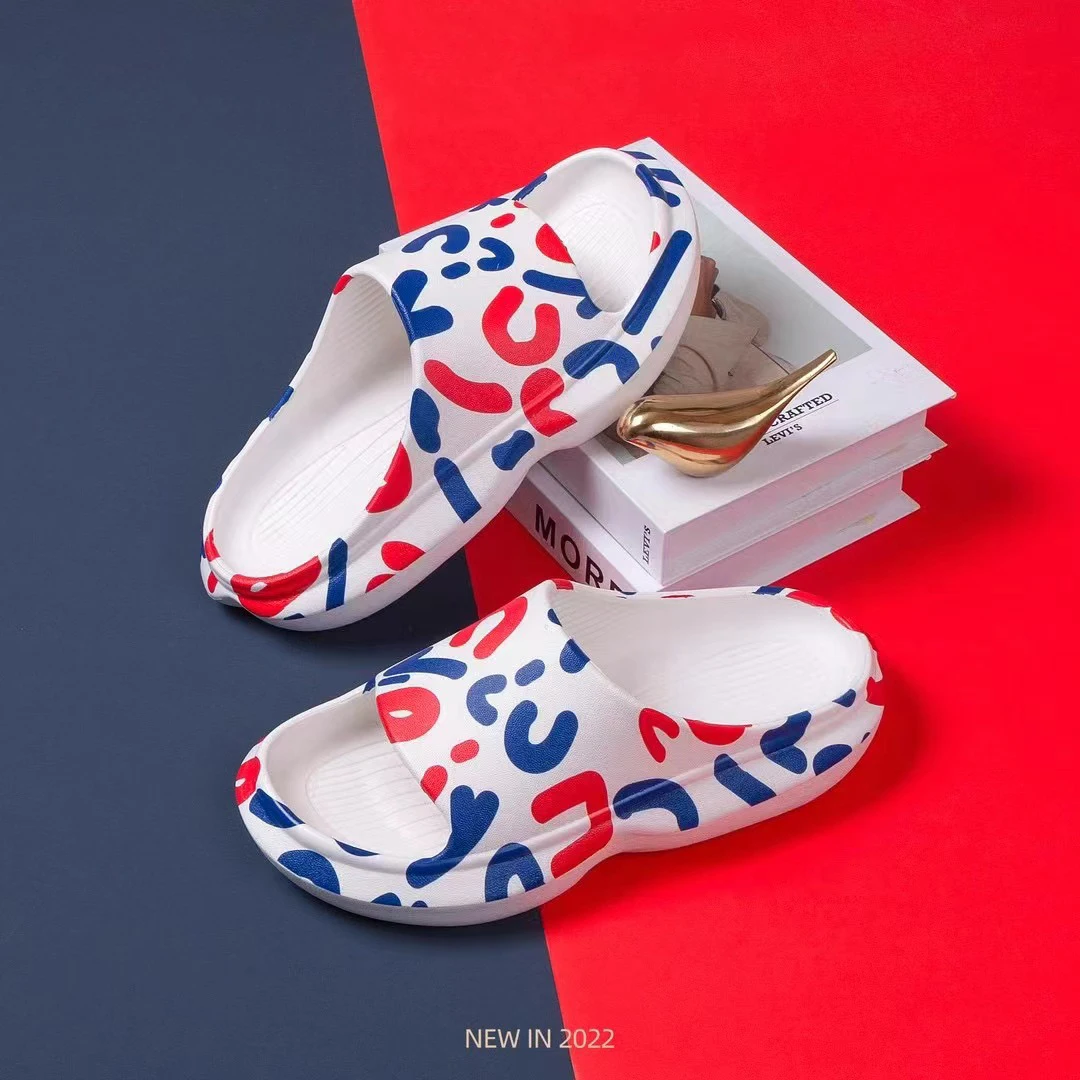 Slide Slippers Wholesale Custom Logo Printing Slippers Sandals Men Sliders