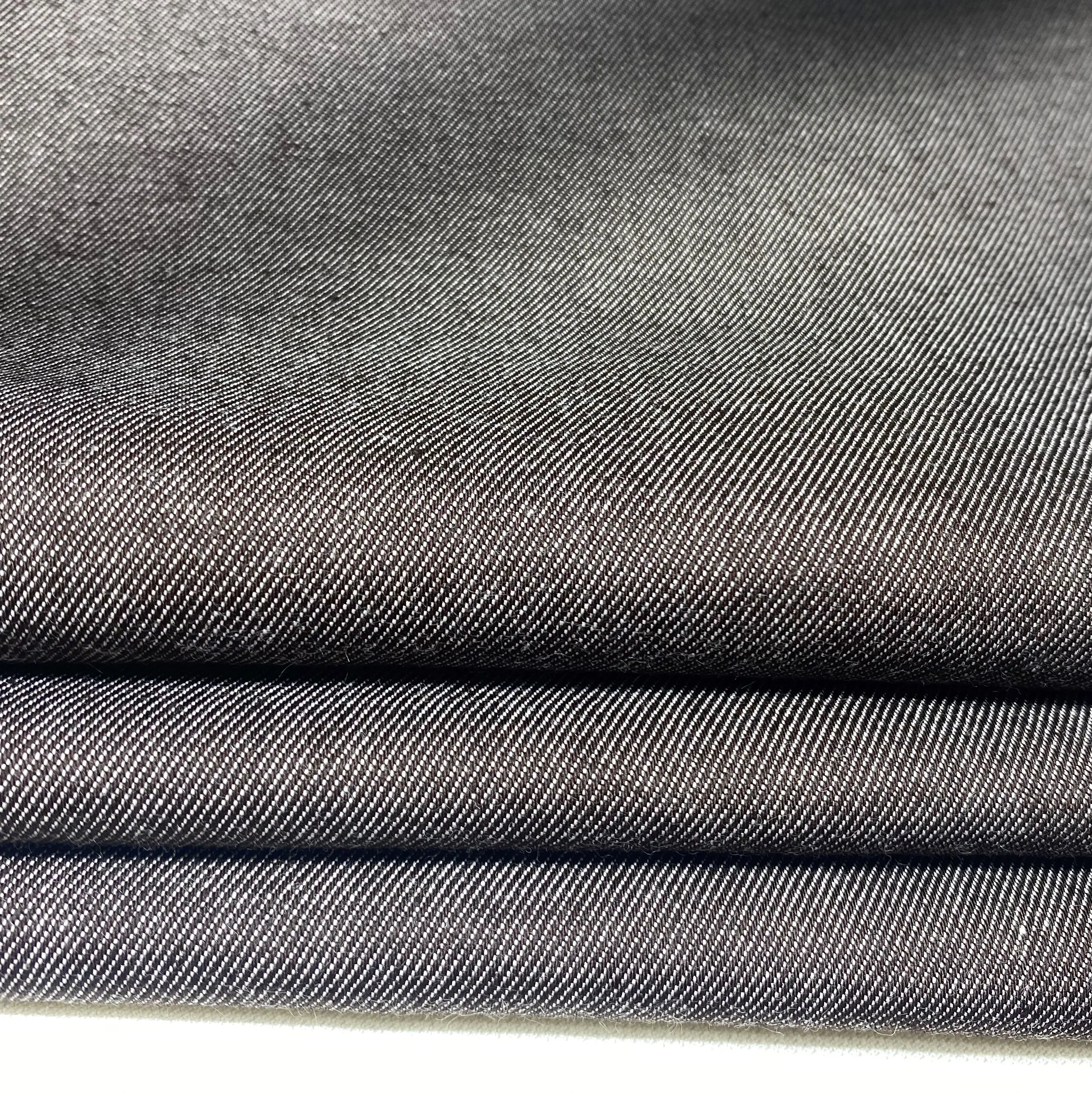  New Designs In Stock Woven Cotton Polyester Spandex Fabric Soft Solid Color Durable Stretch