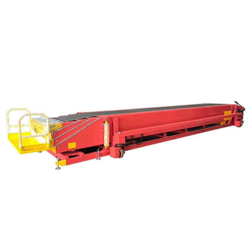 Universal wheeled conveyor with movable telescopic boom