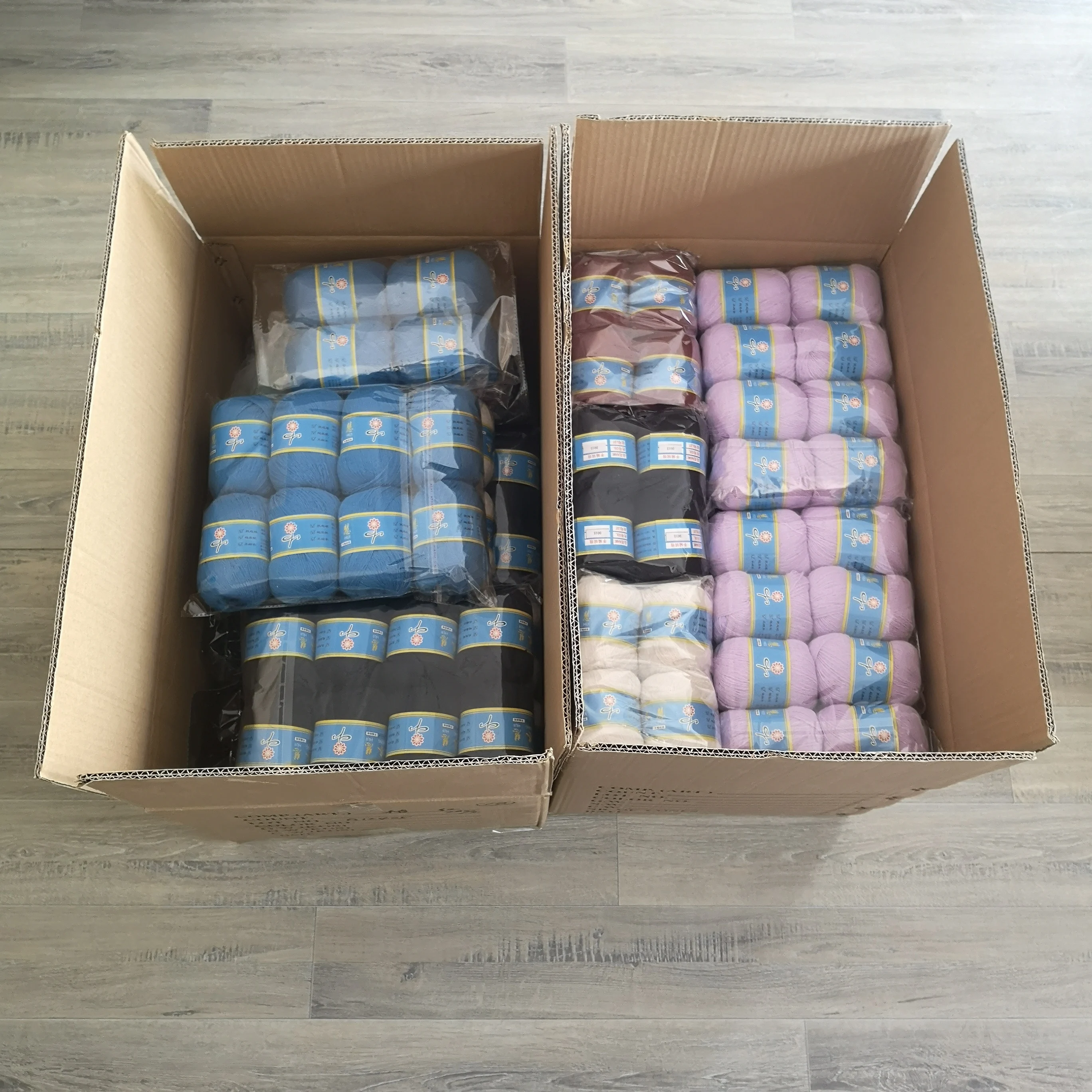 60%Angora Yarn Russia Popular 60%Mink Yarn Ball Yarn 50g+20g For Hand Knitting 14/2NM Factory Wholesale