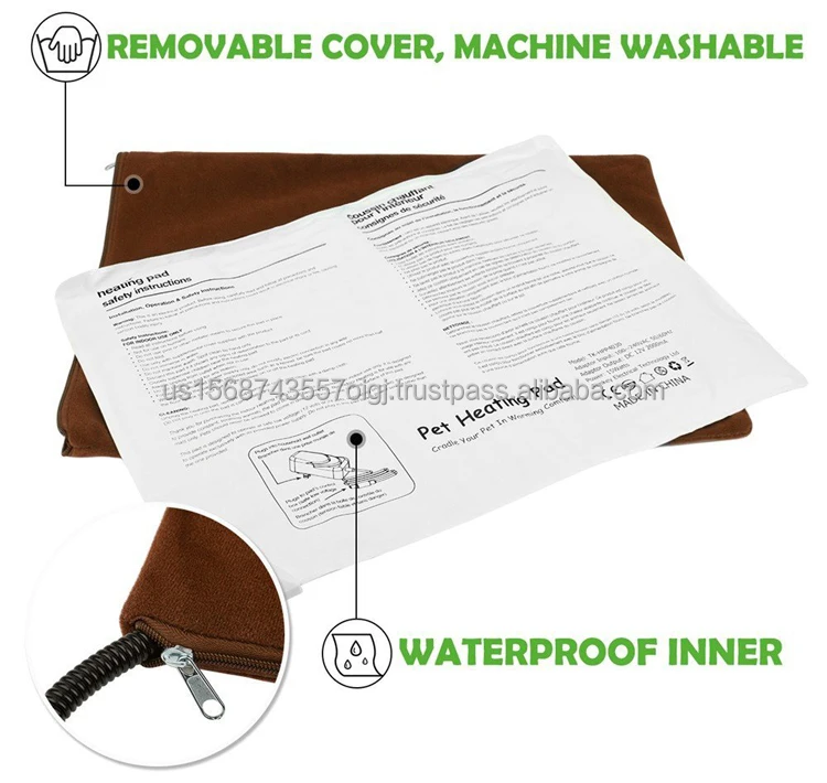 Hot Selling Pet Electric Heating Pad Waterproof Thermal Dog Cat Mat Pad Blanket For Animal Training