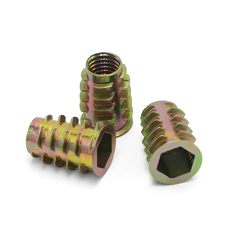 Countersunk Head Internal And External Tooth Furniture Wood Nuts Screw Plug Wood Insert Nut